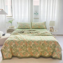 Summer Cooling Quilt Set - Washable Cotton Linen