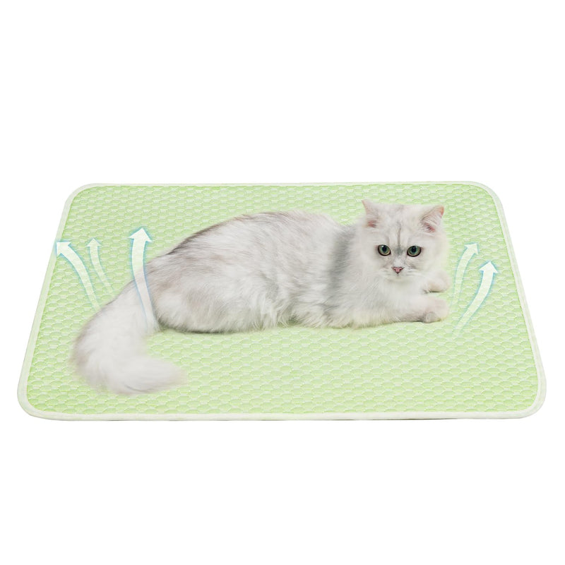 Mora Pets Dog Cooling Mat Breathable Cooling Pad for Dog Cats Washable Pet Cooling Mat for Indoor Outdoor Pets with Non-Slip Bottom 28 x 22 inch Small