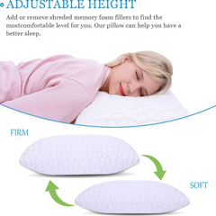 Cooling Ice Silk Memory Foam Pillow