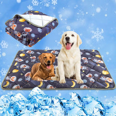 Paw Legend Dog Cooling Mat for Dogs Cat Cooling Pad for Dog Pet Cooling Mat Cooling Blanket Summer Cool Tech Fabric Washable Dog Sleeping Pad on Kennel Sofa Bed Floor Car Seats X-Large