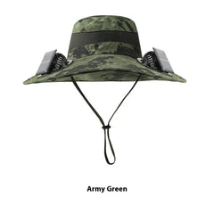 Solar Powered Cooling Fan Hat