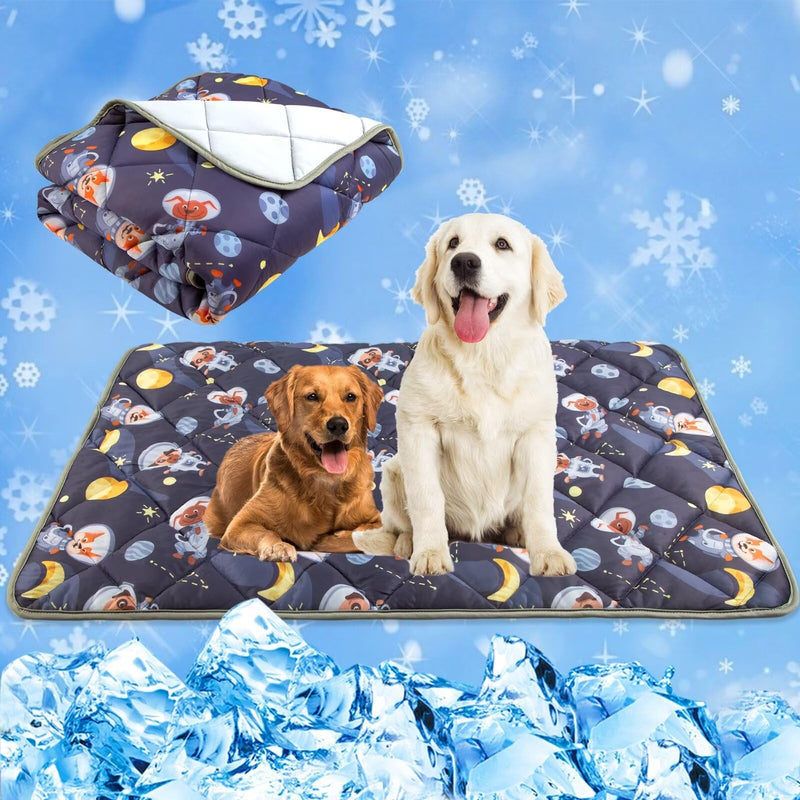 Paw Legend Dog Cooling Mat for Dogs Cat Cooling Pad for Dog Pet Cooling Mat Cooling Blanket Summer Cool Tech Fabric Washable Dog Sleeping Pad on Kennel Sofa Bed Floor Car Seats X-Large