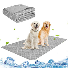 PUPTECK Dog Cooling Mat for Medium Large Dogs Cooling Blanket for Kennels Crate Floor Pets Cooling Pad Self-Cooling Bed for Dog Cat Summer Sleeping Outside Washable & Portable X-Large 40"x60"