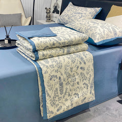 Summer Cooling Quilt Set - Washable Cotton Linen