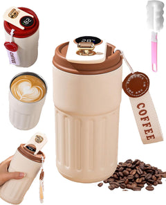 Smart Digital Stainless Steel Thermal Bottle - This Smart Digital Portable Mug Keeps Every Sip Enjoyable Hot or Cold