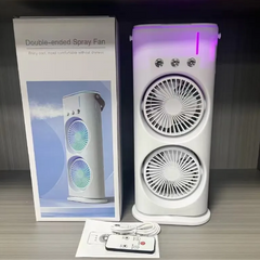 Double-Headed Cooling Spray Fan