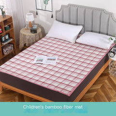 Summer Bamboo Fiber Cooling Mat, Washable & Foldable