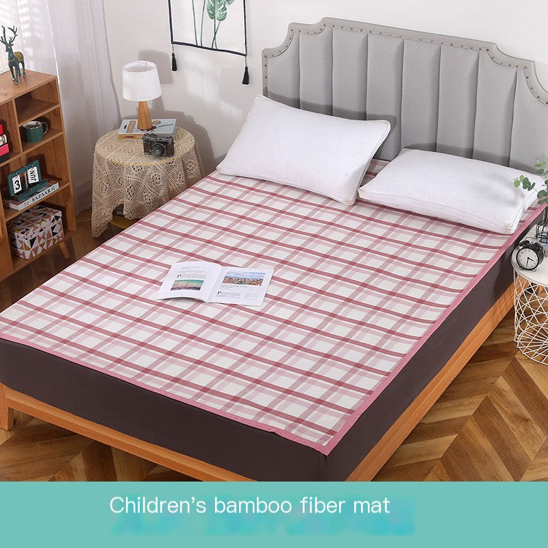 Summer Bamboo Fiber Cooling Mat, Washable & Foldable