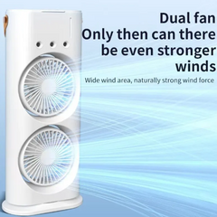 Double-Headed Cooling Spray Fan