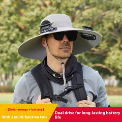 Sun Hat with Cooling Fan