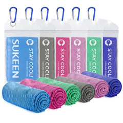 Sukeen Cooling TowelInstant Evaporative Cooling for SportsYogaGolfGymNeckWorkout and More(40”x 12”)